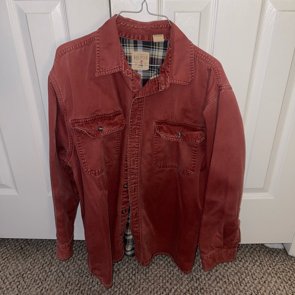 Red Head Button Up Jacket